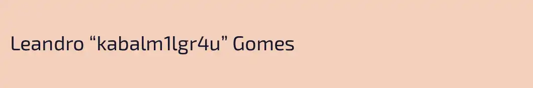 Leandro “kabalm1lgr4u” Gomes